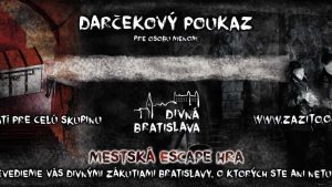 Escape room Bratislava - darčekový poukaz - Divná Bratislava | zazito.ooo