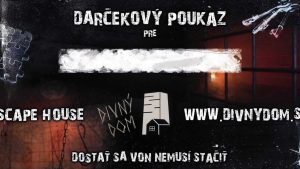 Escape room Bratislava - darčekový poukaz - Divný dom | zazito.ooo